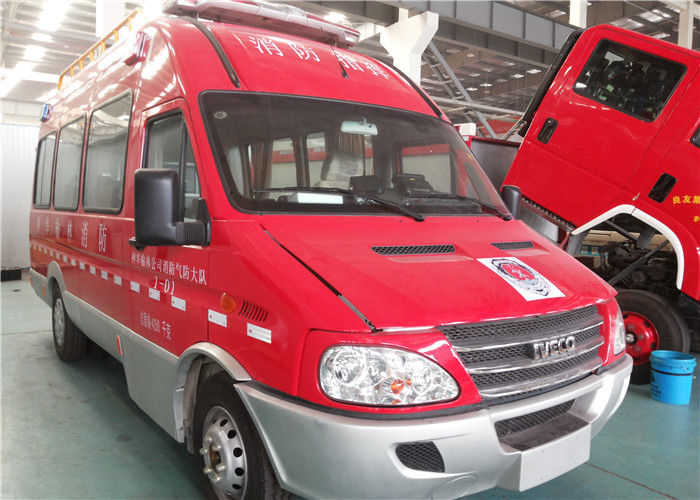 Imported Chassis 115km/h 4x2 Drive Communication Command Fire Truck 7 Seats