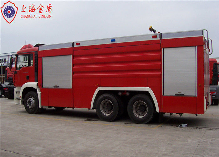 6x4 MAN Chassis Water Tanker Fire Truck With Direct Injection Diesel Engine